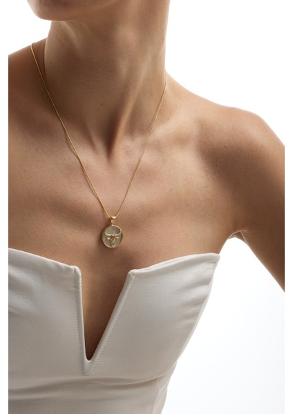 14 Ayar Altın Boğa Burcu Kolye