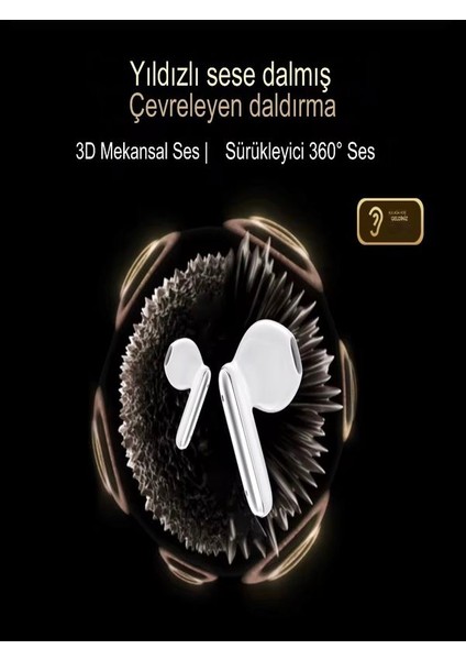 Enc+Anc Ipx4 Su Geçirmez Çift Mikrofonlu Bt 6.0 500MAH Kablosuz Bluetooth Kulaklık - Airpods fırsatları