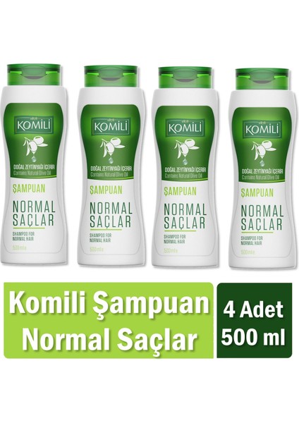 Normal Saçlar Için Vegan Temel Bakım Şampuanı 500 ml x 4 Adet