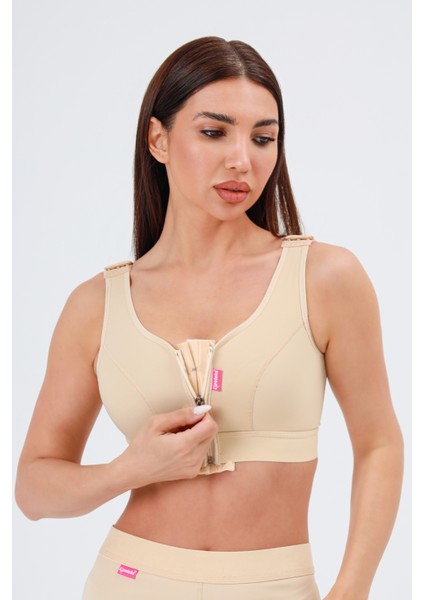 Postoperatif Fermuarlı Meme Revizyon Sütyeni