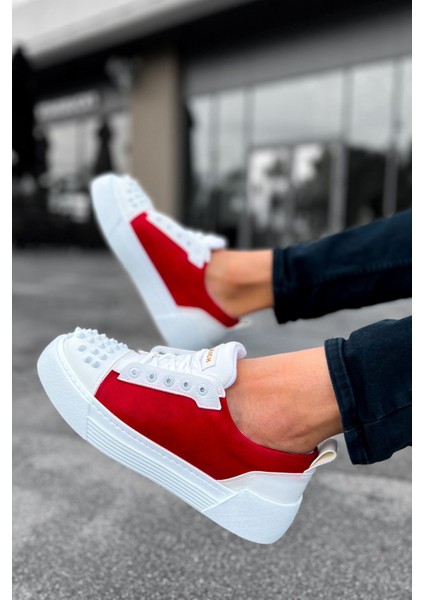 CH169 - Cbt Thorn Erkek Ayakkabı Beyaz / Kırmızı indirimleri