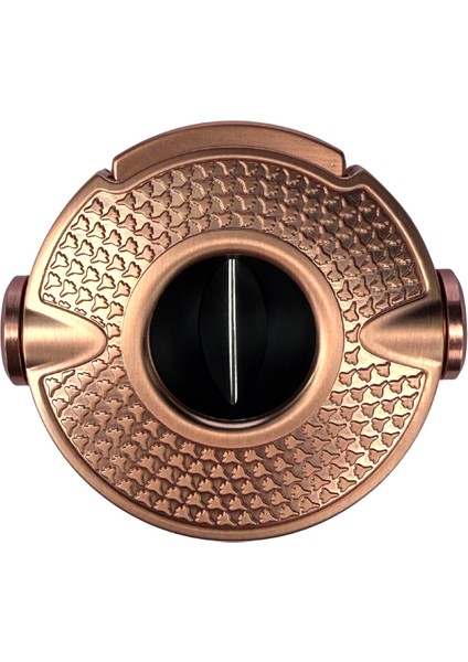 Rose Gold Işlemeli Çark Mekanizmalı V-Cut Puro Makası Kesici