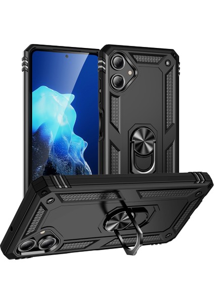 Samsung Galaxy A06 Kılıf Yüzüklü Zırh Tank Vega