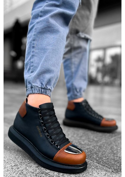 CH267 - Gst Roma Mirror Erkek Bot Sıyah/taba fiyatları