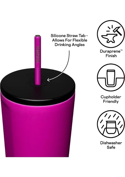 Termos - Cold Cup With Straw - 710ML - Berry Punch fırsatları