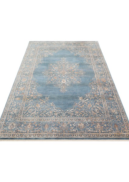 Pietra PTA 18 Mavi Navy -Klasik Tasarımlı, Sıcak Renk Tonlarında Yumuşak Dokulu Makine Halısı indirimleri