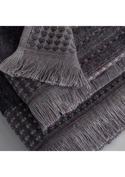 Zeus 3'lü Havlu Seti Organik Pamuk Inject Antrasit indirimleri