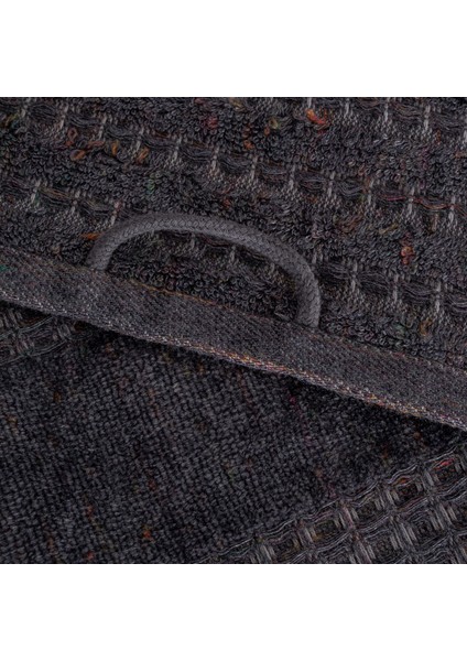 Zeus 3'lü Havlu Seti Organik Pamuk Inject Antrasit