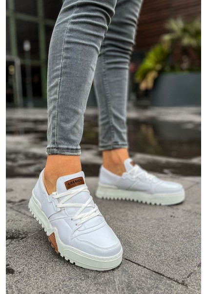 CH067 - Gbt Warrem Erkek Ayakkabı Beyaz / Beyaz