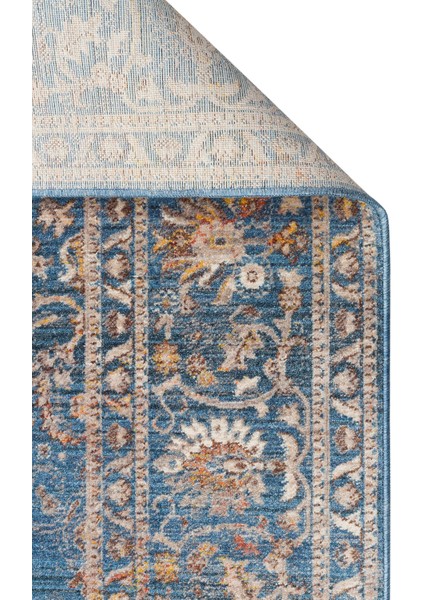 Pietra PTA 18 Mavi Navy -Klasik Tasarımlı, Sıcak Renk Tonlarında Yumuşak Dokulu Makine Halısı