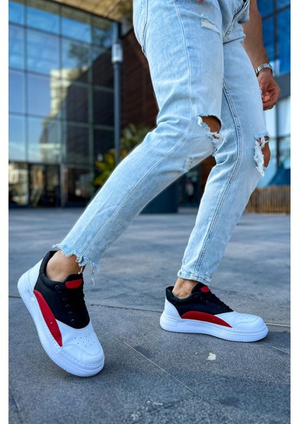 CH115 - Cbt Literide Erkek Ayakkabı Beyaz/kırmızı/sıyah fırsatları