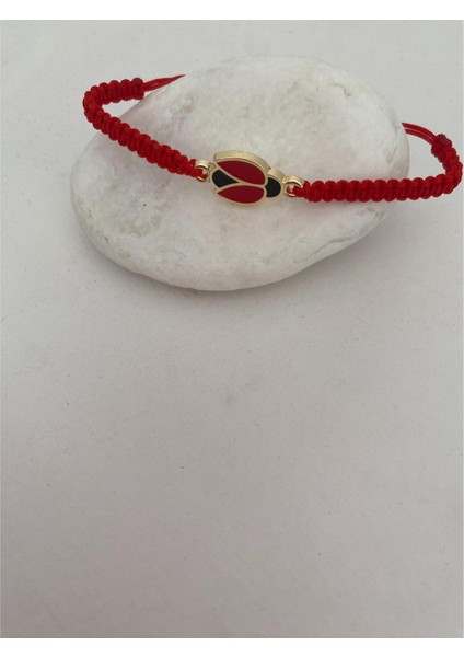 Uğur Böceği Figürlü Ayarlanabilir Bileklik Kırmızı Renk fırsatları