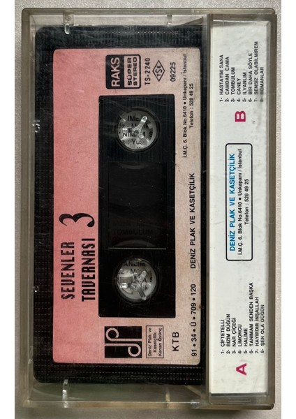 Sevenler Tavernası 3 Kaset (Orijinal Dönem Baskı Kaset) fiyatları