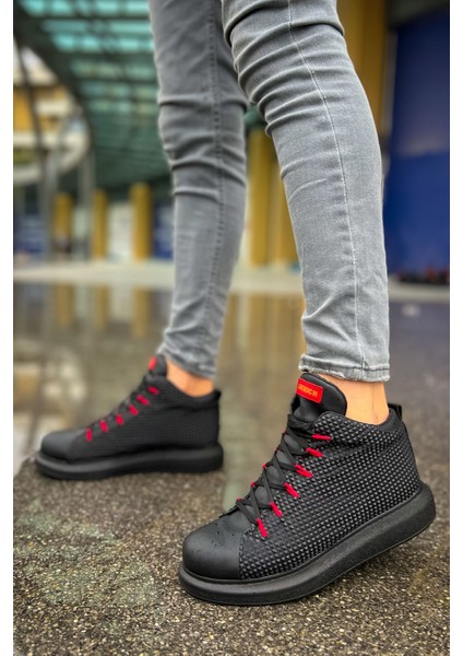 CH111 - Gst Milano Erkek Bot Sıyah/kırmızı modelleri