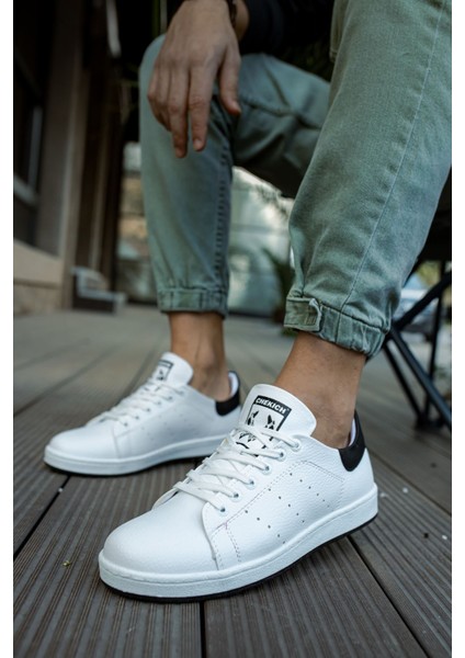 CH977 - Gbt Tennis Erkek Ayakkabı Beyaz/sıyah