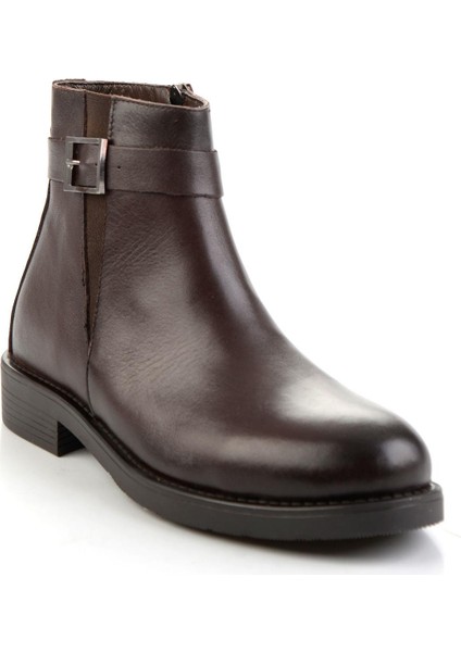 Kahve Kahve Hakiki Deri Kadın Bot & Bootie K02028013503 fiyatları