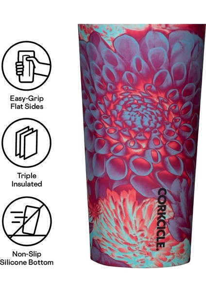 Termos - Cold Cup With Straw - 710ML - Dopamine Floral modelleri
