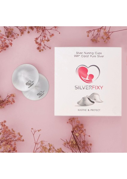 Gümüş Kapak 999 Ayar El Işçiliği – Göğüs Ucu Koruyucu- Yara Kalkanı