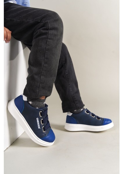 1007 - Montana Çocuk Ayakkabı Mavi Lacivert