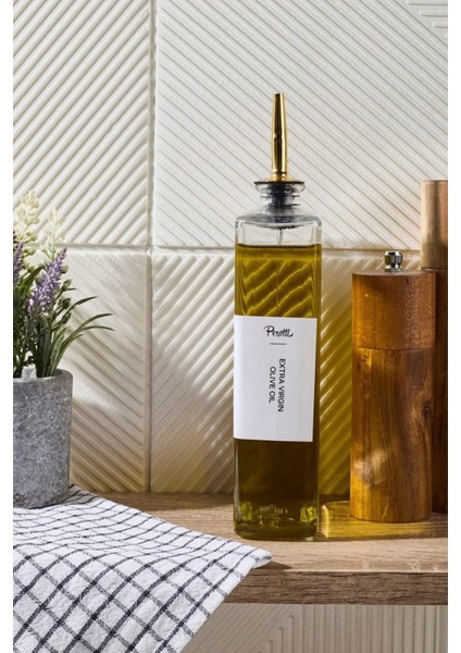 Molivet 750ML Silver Kapak Cam Yağdanlık-Sosluk-Sirkelik