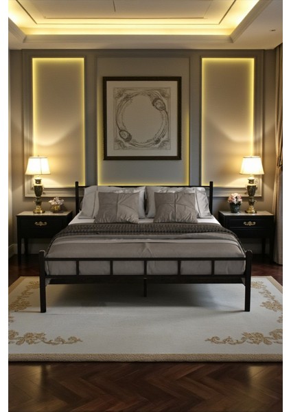 Serenita Serisi Tek Kişilik Metal Ferforje Karyola 120X200