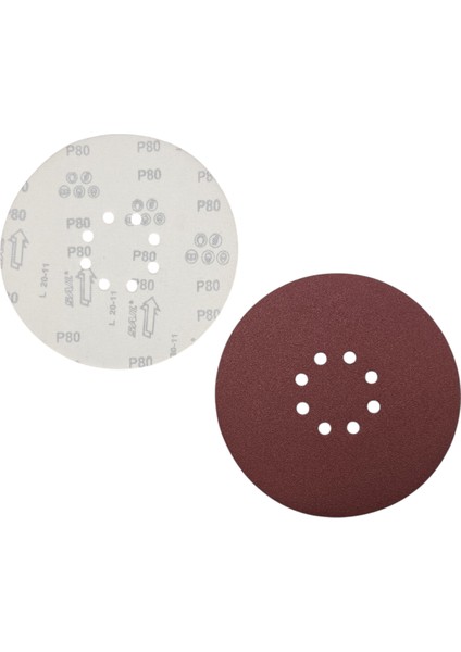 Fixonic Valiente VAL15102 225MM P80 (80 Kum) Delikli Cırt Zımpara (100 Adet)