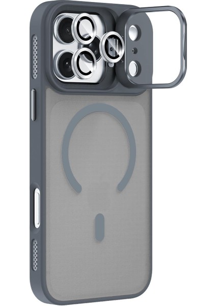 iPhone 17 Pro Max Uyumlu Magsafe Özellikli Kamera Lens Koruyuculu Pass Silikon Kılıf