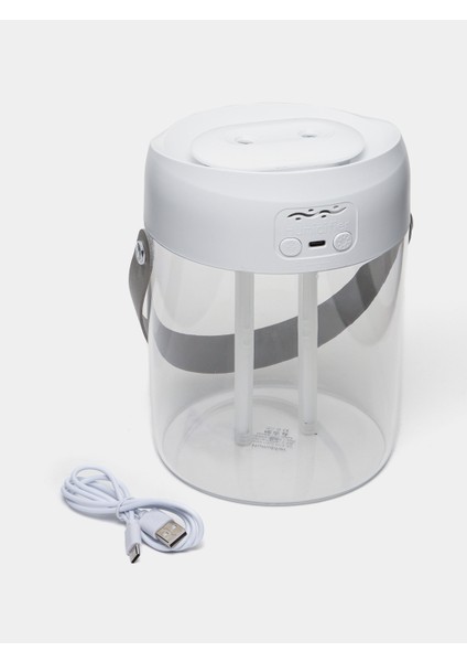 Şeffaf Gövdeli Dijital Ekranlı Ultrasonik Hava Nemlendirici Yüksek Buhar Gücü ve Sessiz Çalışma