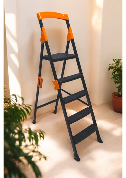 Primo 3+1 Basamaklı Katlanır Merdiven | Ev Tipi Kaymaz Plastik Geniş Basamaklı 3+1 Merdiven indirimleri