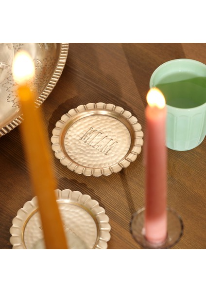 Nanpur Metal Bardak Altlığı 11X11X6 cm Altın fiyatları