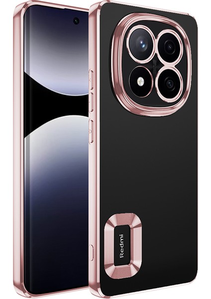 Xiaomi Redmi Note 14 Pro 5g Kılıf Kamera Korumalı Logo Gösteren Şeffaf Kapak