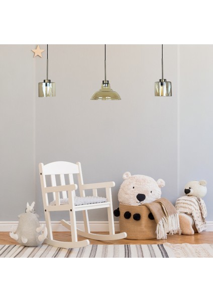 Üçlü Lunex Cam Bal Rengi Avize Ince Eskitme Başlık Sarkıt Yemek Masası Üstü Iç Mekan Cafe Otel fiyatları