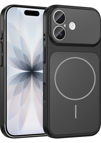 Apple iPhone 17 Kılıf Şarj Özellikli Kamera Lensli 1.8mm Ince Sert Formen Kapak
