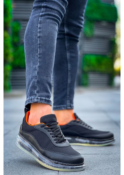 CH181 - Rrt Ipekyol Erkek Ayakkabı Sıyah - Turuncu indirimleri