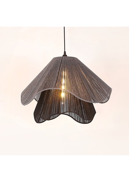 Mylamp Wave Makrome Ipli El Yapımı Sarkıt Lamba – Petrol Mavi 55X45 cm fiyatları