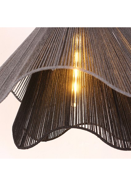 Mylamp Wave Makrome Ipli El Yapımı Sarkıt Lamba – Petrol Mavi 55X45 cm fırsatları