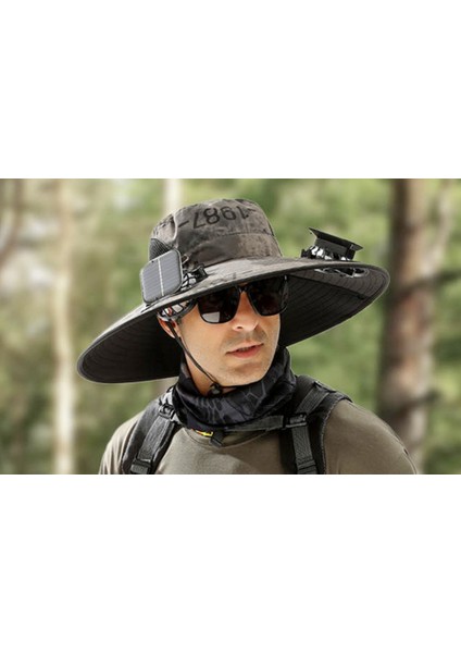 2 Fanlı ve Güneş Enerjili Geniş Kenarlı Açık Hava Şapkası (Yurt Dışından) fiyatları