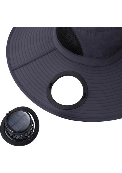 2 Fanlı ve Güneş Enerjili Geniş Kenarlı Açık Hava Şapkası (Yurt Dışından) fırsatları