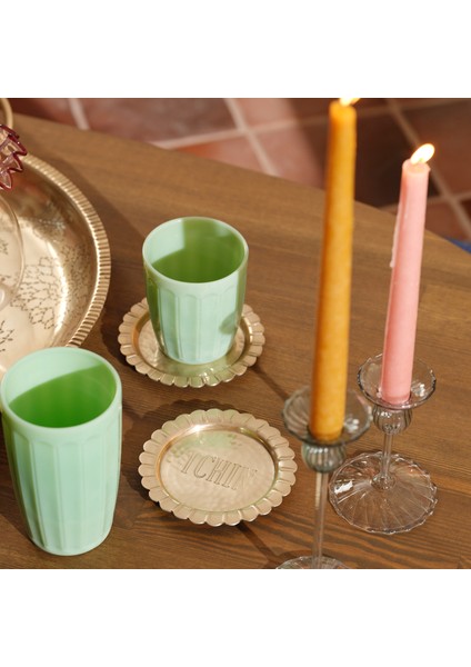 Nanpur Metal Bardak Altlığı 11X11X6 cm Altın fiyatları