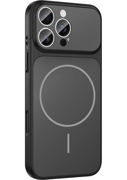 Apple iPhone 16 Pro Kılıf Şarj Özellikli Kamera Lensli 1.8mm Ince Sert Formen Kapak