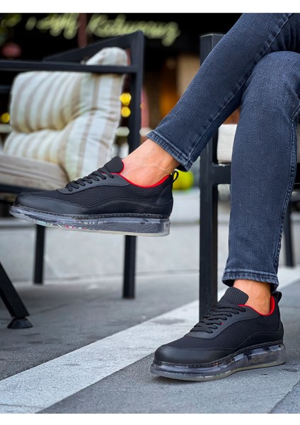 CH181 - Rrt Ipekyol Erkek Ayakkabı Sıyah - Kırmızı fırsatları