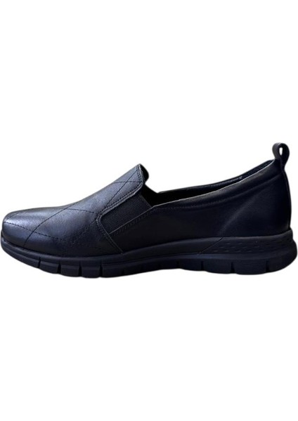 Extrafıt Geniş Kalıp Kadın Lastikli Mokasen Ayakkabı 74128-17 modelleri