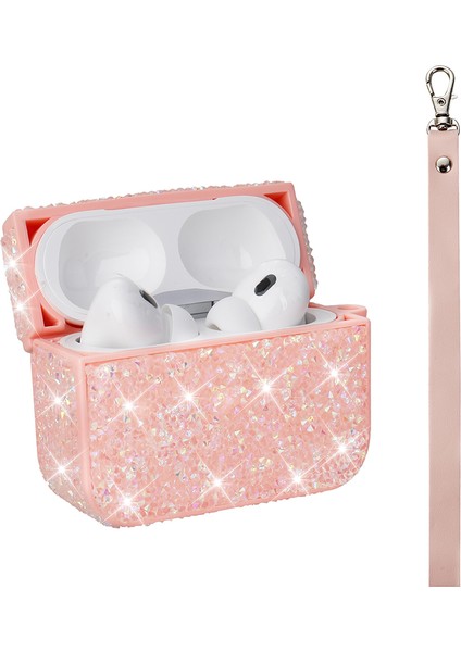 Apple Airpods 3. Nesil ile Uyumlu Kılıf Şık Simli Şeffaf Bilek Askı Aparatlı Case 45 modelleri