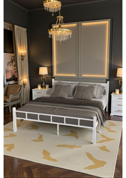 Serenita Serisi Tek Kişilik Metal Ferforje Karyola 120X200 fırsatları