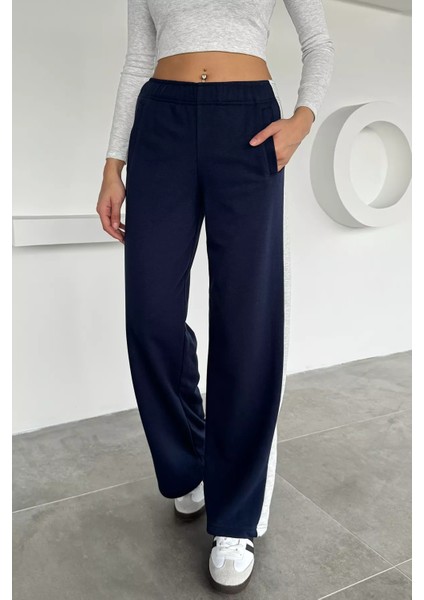 Kadın Bel Lastikli Yan Şerit Detaylı Eşofman Altı P-00018622