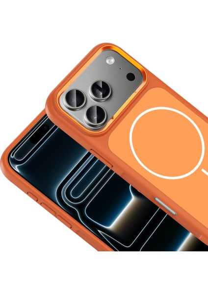 Apple iPhone 17 Pro Max Kılıf M-Safe Şarj Özellikli Metal Kamera Çerçeveli Mat Sanremo Kapak fırsatları