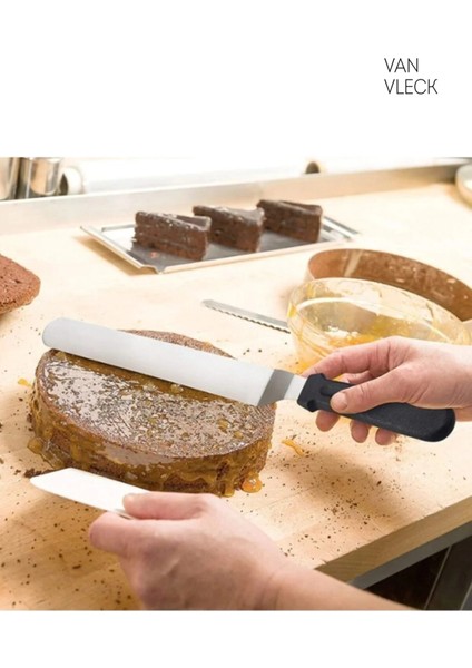 Pasta Sıvama Spatulası – Paslanmaz Çelik, Ergonomik Saplı, Kek ve Pasta Kreması Düzeltme Spatulası modelleri