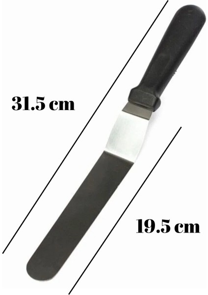 Pasta Sıvama Spatulası – Paslanmaz Çelik, Ergonomik Saplı, Kek ve Pasta Kreması Düzeltme Spatulası indirimleri
