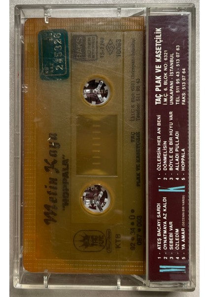 Metin Kaya Hoppala Kaset (Orijinal Dönem Baskı Kaset) fiyatları