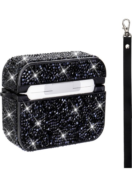 Apple Airpods Pro 1. / 2. Nesil ile Uyumlu Kılıf Şık Simli Şeffaf Bilek Askı Aparatlı Case 45 modelleri